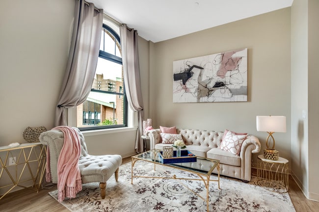 138 Pleasant St Living Area - Residences @ Malden Station Apartments