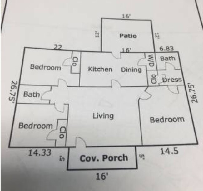 Floor Plan - 302 Meadowbrook Drive