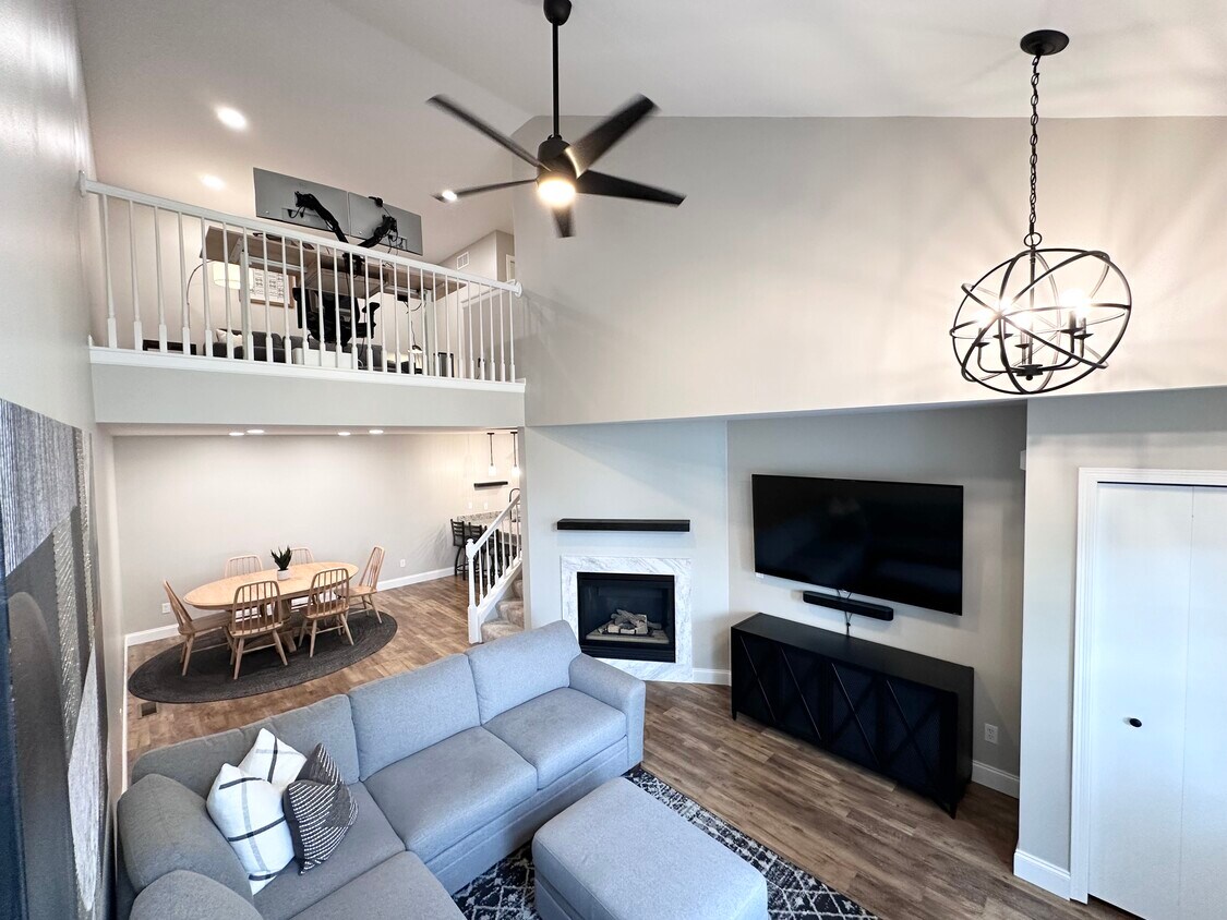 Living Room with Gas Fireplace, Dining Room, and Loft - 12652 43rd St NE