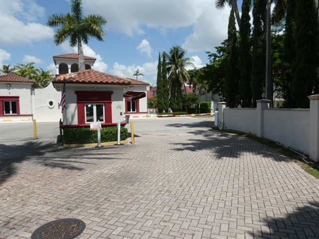 Entrance to 24/7 gated security - 6709 N Kendall Dr