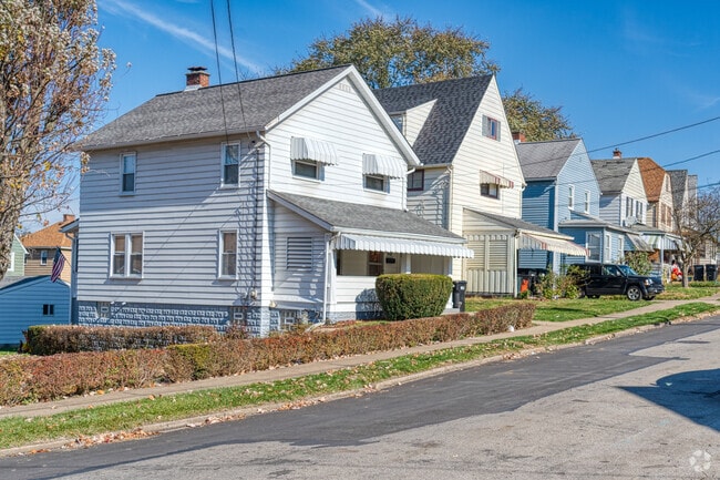 Gabled roofs are typical of the older homes in Aliquippa.
