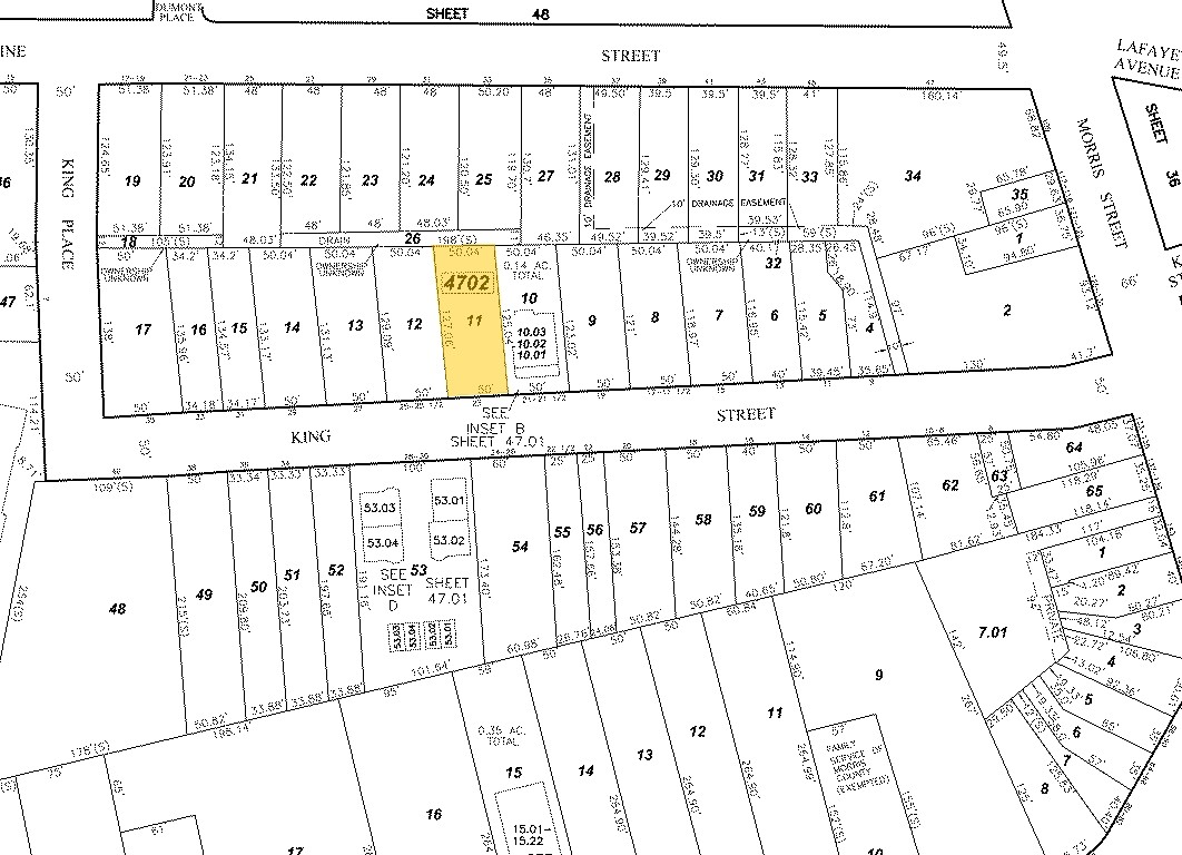 Mapa de la parcela - 60 Elm St