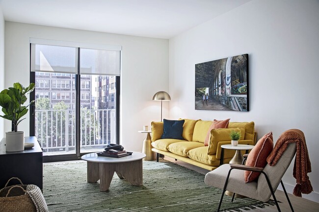 Large windows and door walls provide abundant natural light, fresh air, and views of the city. - Woodward West