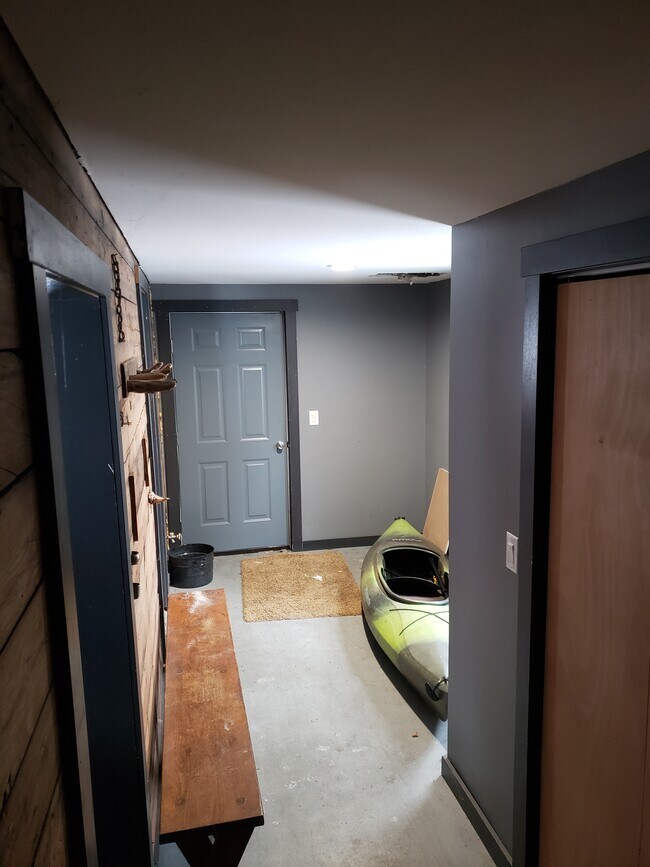 Basement entry from the exterior door - 107 N Monroe St