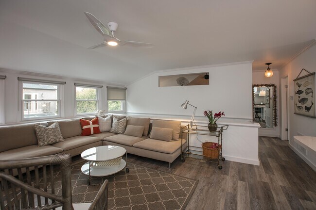 Main room, stairway and hall to bedroom and bath - 451 Euclid St