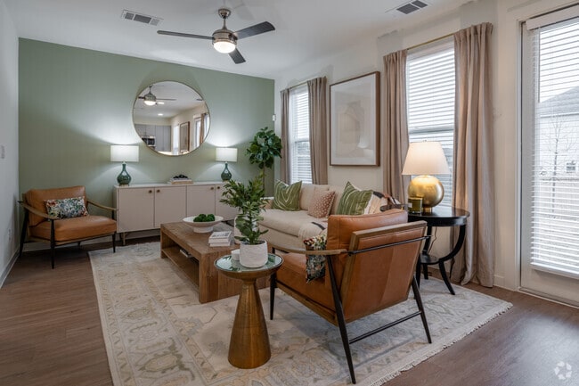 3 BR, 2.5 BA - 1,530SF - Living Room - Arista San Gabriel