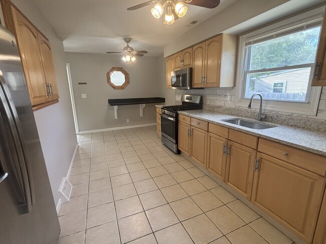 kitchen, view from dining room - 114 Ellis Ave