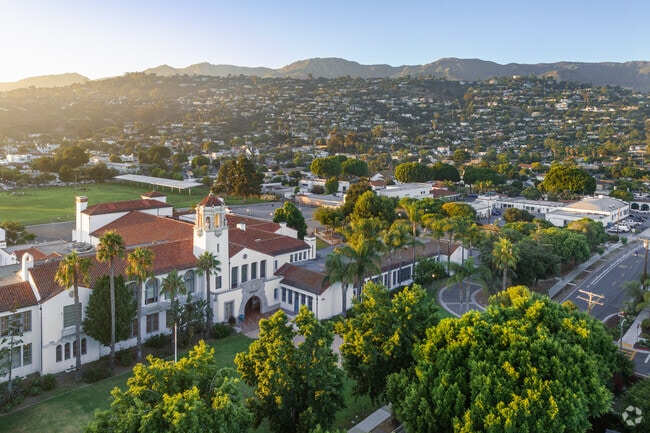 Santa Barbara Junior High School is housed in this gorgeous Mediterranean Revival complex, against the backdrop of the "Amerian Riviera."