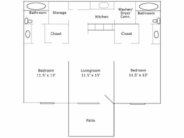 Plano de planta - Heritage Place Apartment Homes