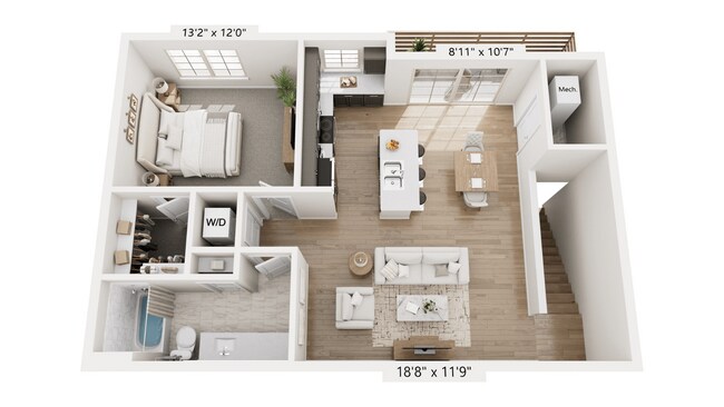 Plano de planta - Autumn Townhomes