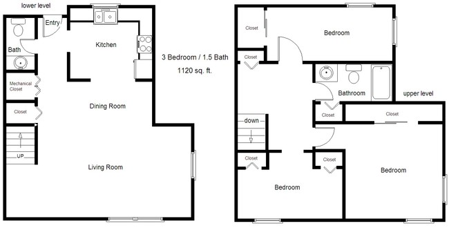 Plano de planta - Cedar Hills Townhomes