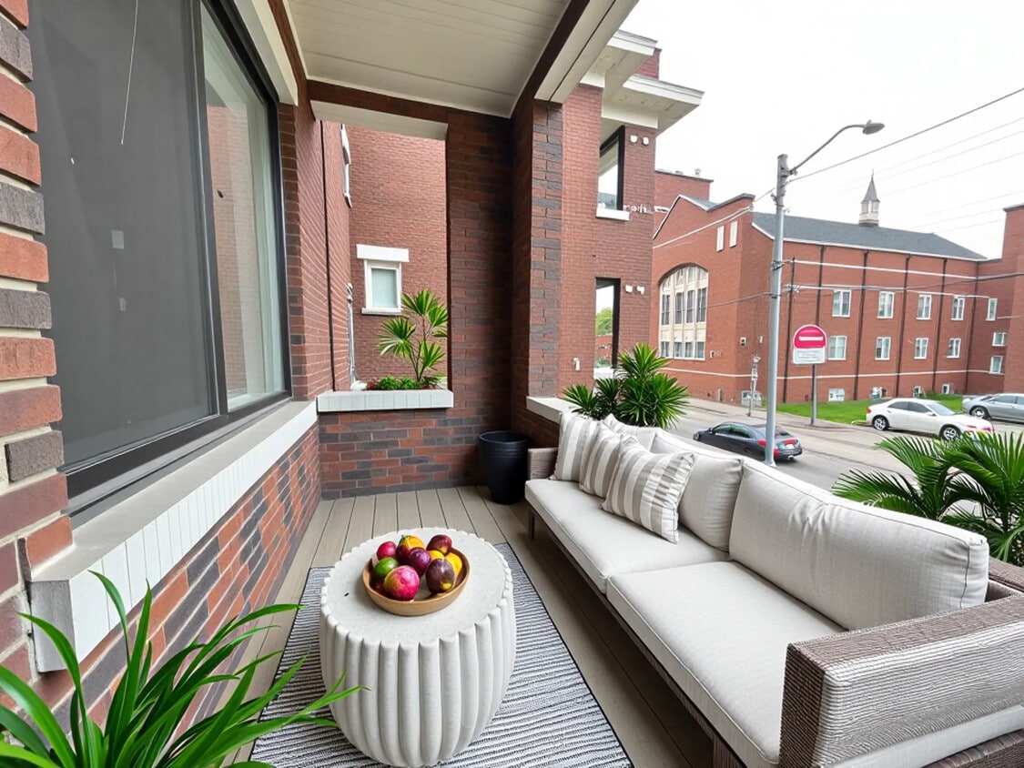 Primary Photo - Private Balcony and HUGE windows at this 1...