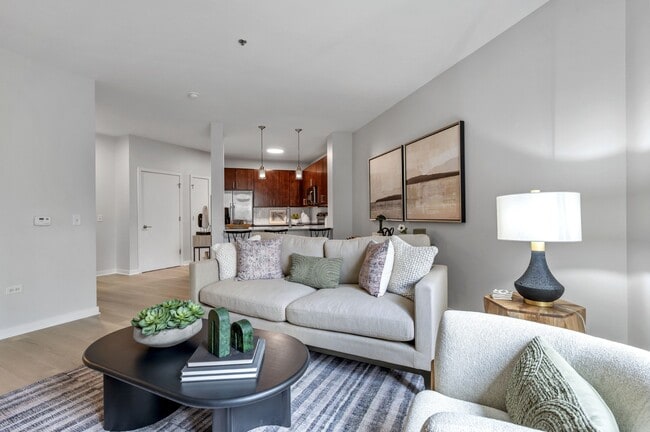 Living Room Space at Avant at the Arboretum Apartments in Lisle, IL 60532 - Avant at the Arboretum