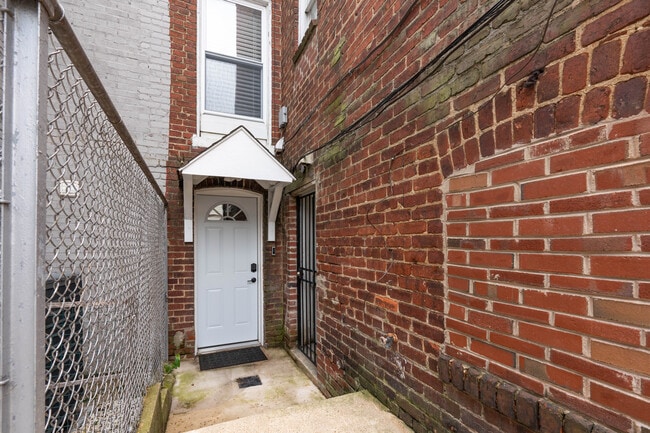 Front door to Basement Apt - 613 Harvard St NW
