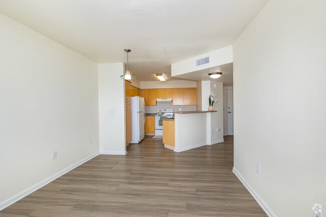 1BR, 1BA - 600SF - Kitchen / Living Room - Clyburn at Stapleton