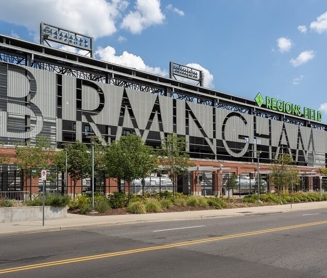 Residents can cheer on the Birmingham Barons at Regions Field