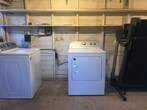 Washer &amp; Dryer located on site, just in the fenced back yard. Storage available. Shared with one other unit only. - 214 S Bishop St