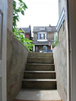 View out from entrance - 579 Lansdowne Av