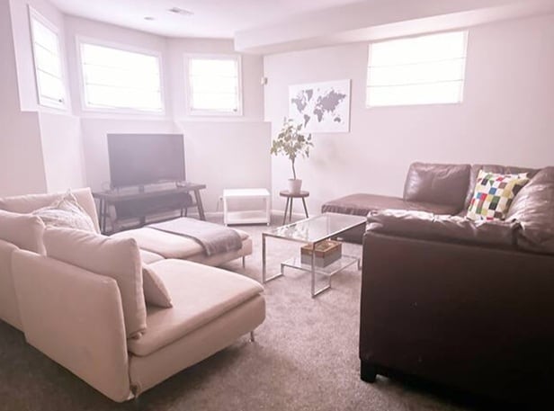 Basement living room - 3759 N Clifton Ave