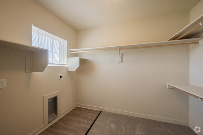 Closet/Laundry 1 BR, 1 BA - 791 SF ADA - The Creek at Cottonwood Apartment Homes