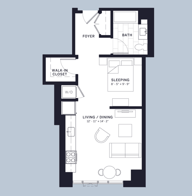 #702 Junior One Bed - 2300 N Lincoln Ave