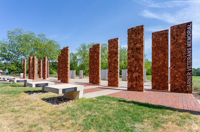The veterans memorial at Lake Benson Park in Garner.