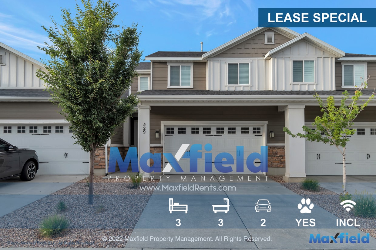 LEASE SPECIAL - 3BD, 2.5 BA, 2GA Draper townhome with super fast fiber internet - LEASE SPECIAL - 3BD, 2.5 BA, 2GA Draper townhome with super fast fiber internet