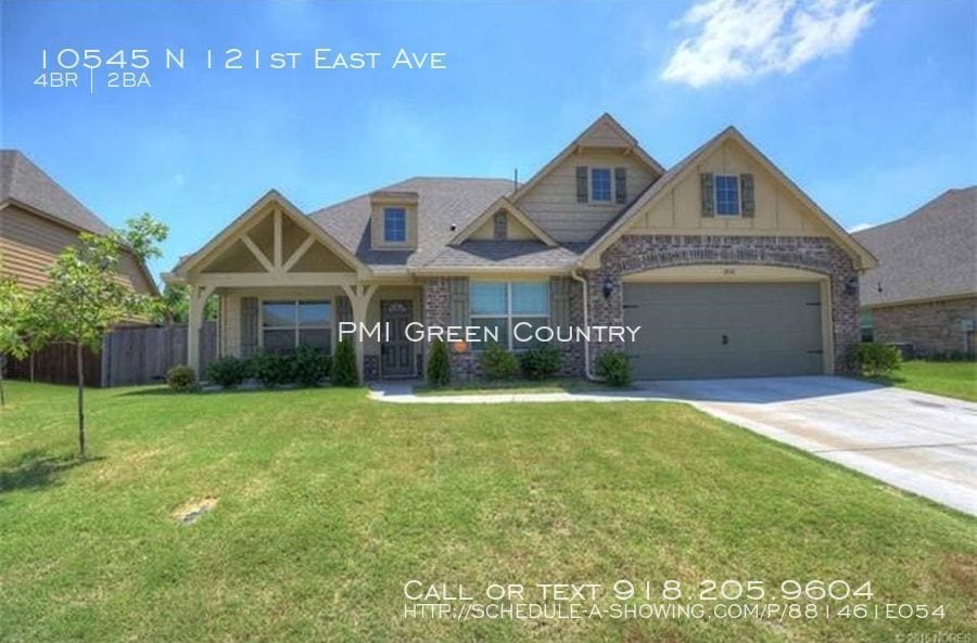 Open and Spacious Floor Plan House for Rent in Owasso, OK
