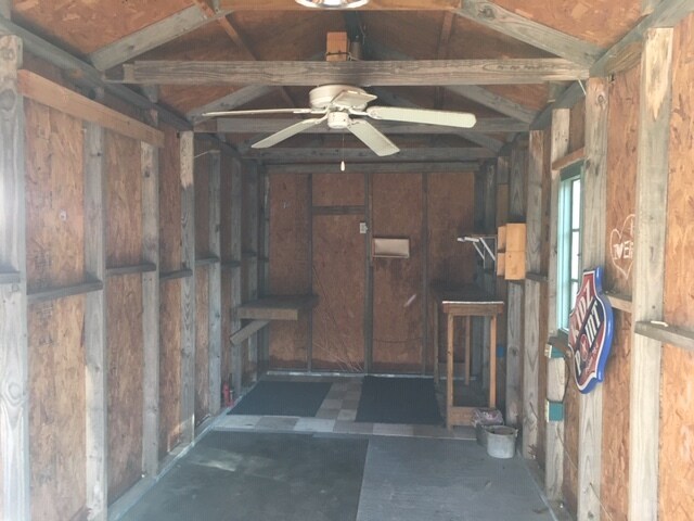 Wired storage shed - 203 Gerald Dr