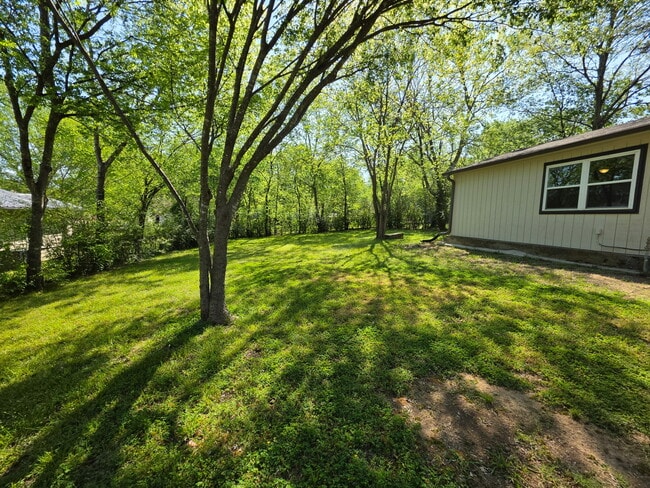 Side of cottage plus lawn - 502 Big Rock St