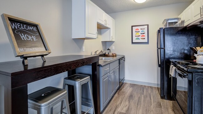 Vinyl plank is available on first floor renovated units.* - The Social at Stadium Walk®