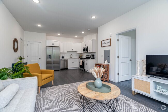2BR, 2BA - 950SF Living Room - Redwood Apartments Newly Constructed!