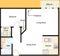 ONE BEDROOM/ONE BATH