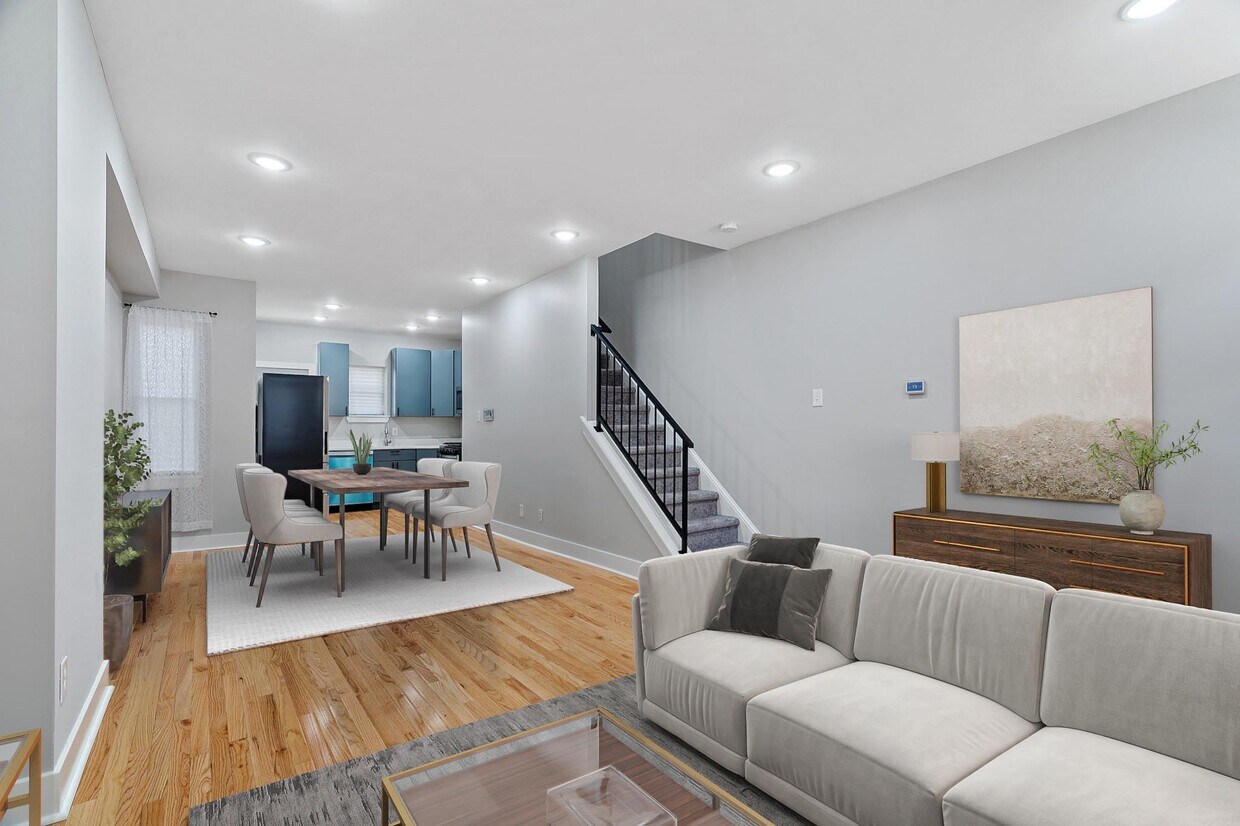 Your virtually staged open concept first floor. - 2170 N Darien St