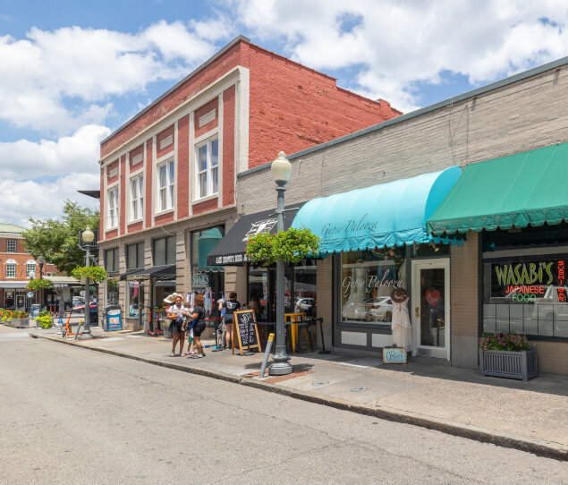 Shopping along Market Street
