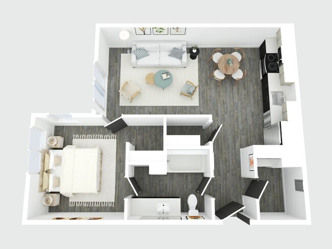 Foto del interior - 1 Bedroom & 1 Bedroom + Den at UC!