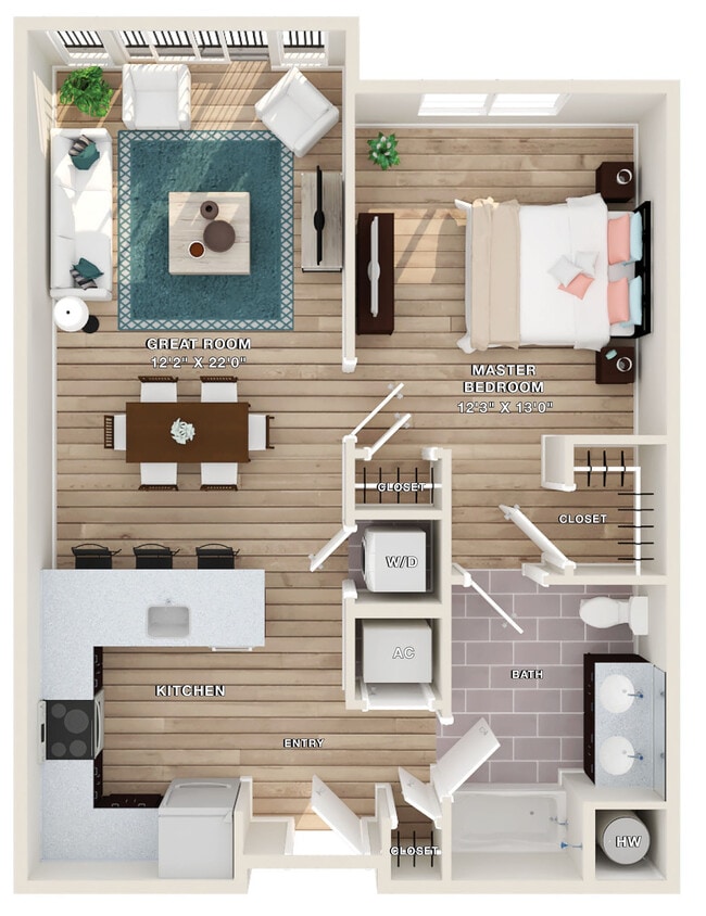 Plano de planta - Liberty Bay Club