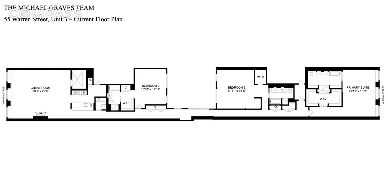 55 Warren St Unit 3FLR, New York, NY 10007 Apartment for Rent in New