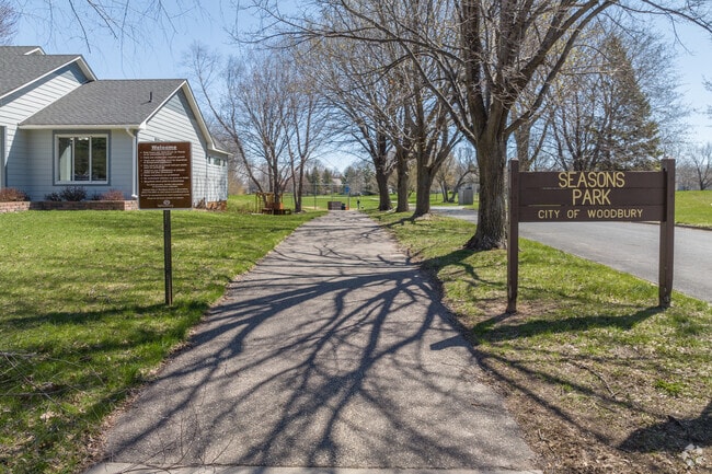 Woodbury residents have easy access to walking paths in Seasons Park