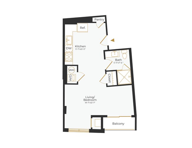 Plano de planta - The Seventeen Hundred on East