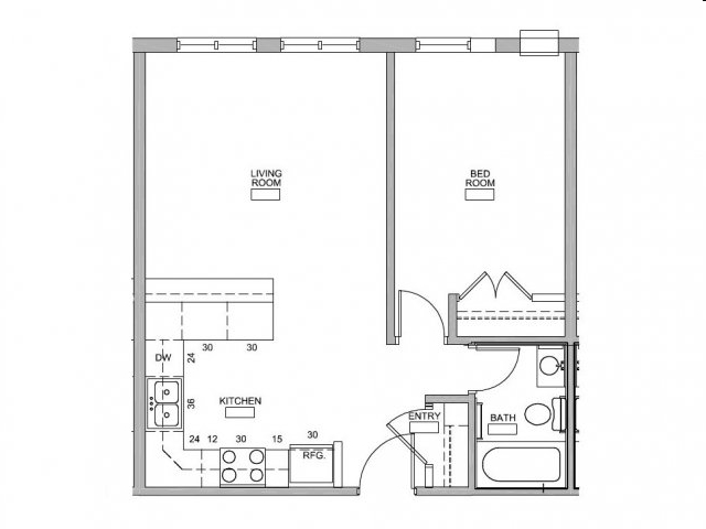 Tax Credit Breakfast Counter - Sienna Green Apartments