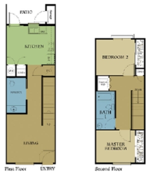 Two Bedroom Townhome - Parkside at Sycamore