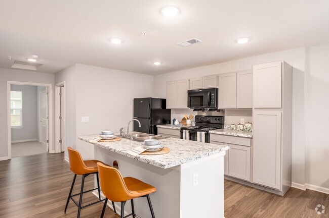 Model - 1BR, 1BA - 846SF - Kitchen - Sunspring Apartments
