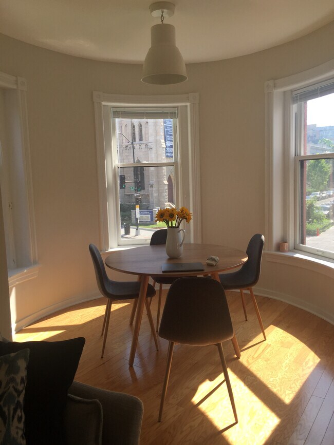 turret with a table + chairs - 2032 15th St NW