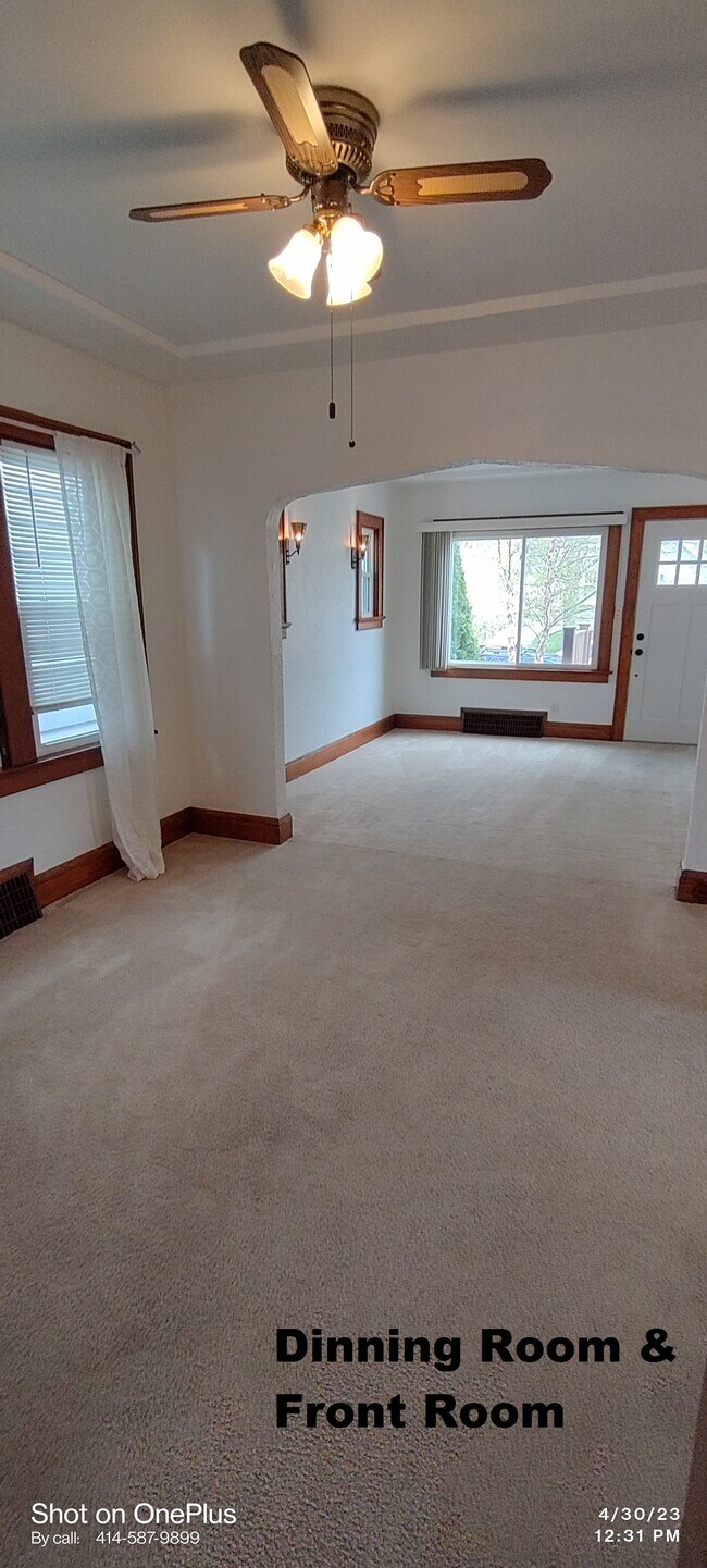 Dinning room and front room - 1932 S 89th St