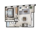 One Bedroom One Bathroom A-24