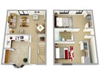 2 Bedroom 1 Bathroom Garden Du