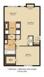 1 Bedroom 1 Bathroom Apartment with Garage