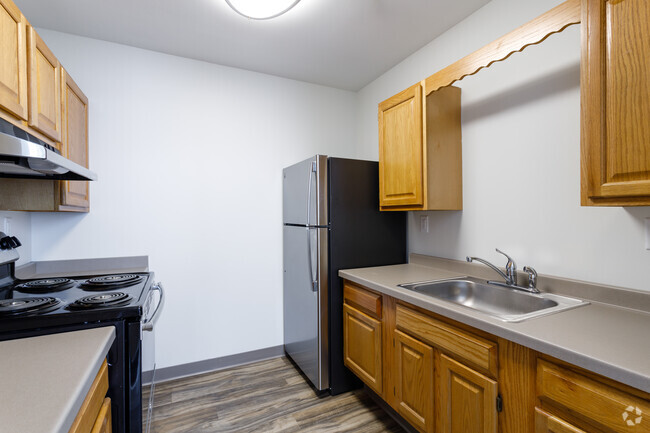 1BR1BA - Kitchen - St. Bernard's Park - 55+ Senior Housing