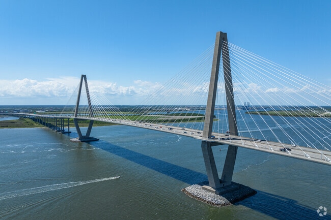 The Arthur Ravenel Jr. Bridge connects Charleston with the suburb of Mount Pleasant.
